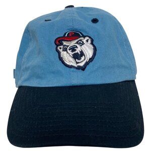 Pawtucket Pawsox Red Sox Bear Logo Blue Cap Minor League Baseball Defunct Team